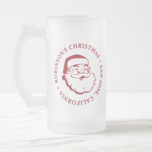 Jul Party Jultomten Frostat Ölglas (Vänster)