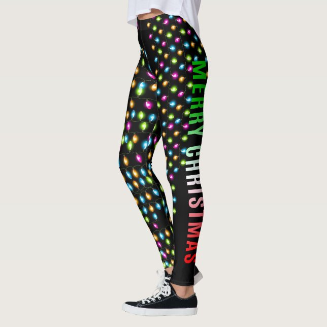 Jul Party Leggings, julljus Leggings (Vänster)