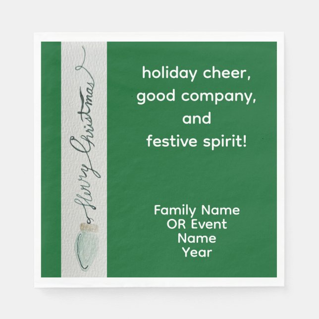 Jul Party Luncheon Pappersservett (Framsidan)