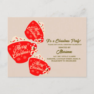 Jul Party Merry Hett Chocolate Mugg Vykort