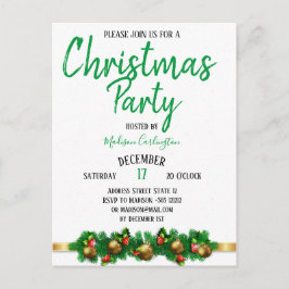 Jul party Mistletoe Klockor Decorative 2 Vykort