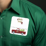 Jul Party Namn bricka Badge Play Lastbil Fyrkantigt Klistermärke<br><div class="desc">*** Köp Avslutat Projektionsyta när du använder det här klistermärket som namn bricka*** Denna utformning kan vara personlig i det område som tillhandahålls genom att ändra foto och/eller text. Du kan också anpassa den genom att klicka på Anpassa den här mallen och sedan välja klicka för att anpassa ytterligare alternativ...</div>