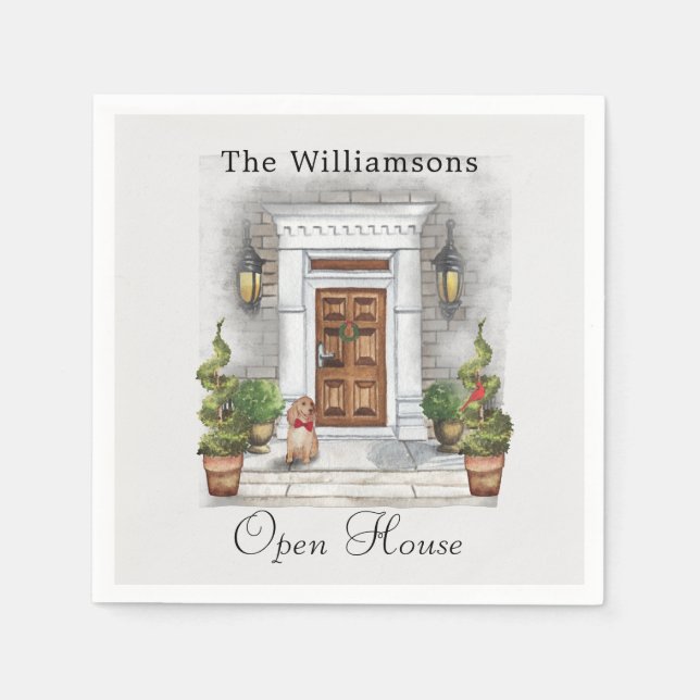 Jul Party Papper Pappersservett (Framsidan)