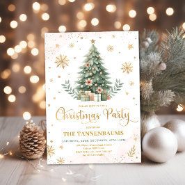 Jul Party | Rosa Guld Winter Helgdag Inbjudningar