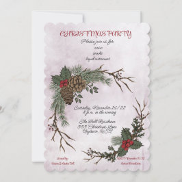 Jul Party Watercolor Gräs Cone Wandeans Meddelande