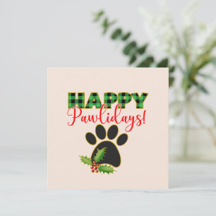 Jul Pawliday Lycklig Helgdag för Hund