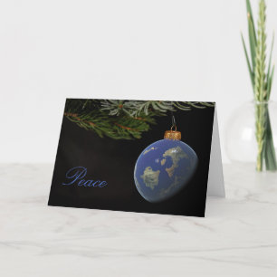 Jul Peace Globe-prydnaden Helgkort