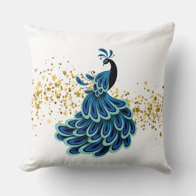 Jul Peacock Kudd Kudde (Framsida)