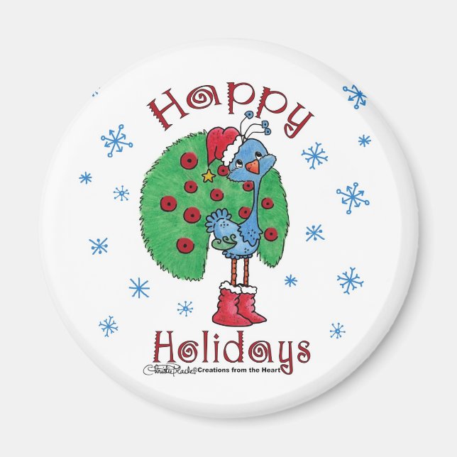 Jul Peacock Magnet (Framsidan)