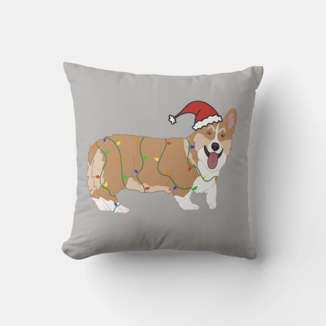 Jul Pembroke Welsh Corgi Kudde (Framsida)