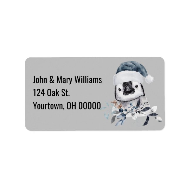Jul Penguin Adressetikett (Framsidan)