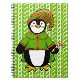 Jul Penguin Elf Anteckningsbok