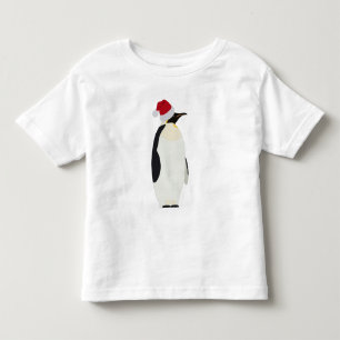 Jul Penguin Funny Animal med Santa Hat T Shirt