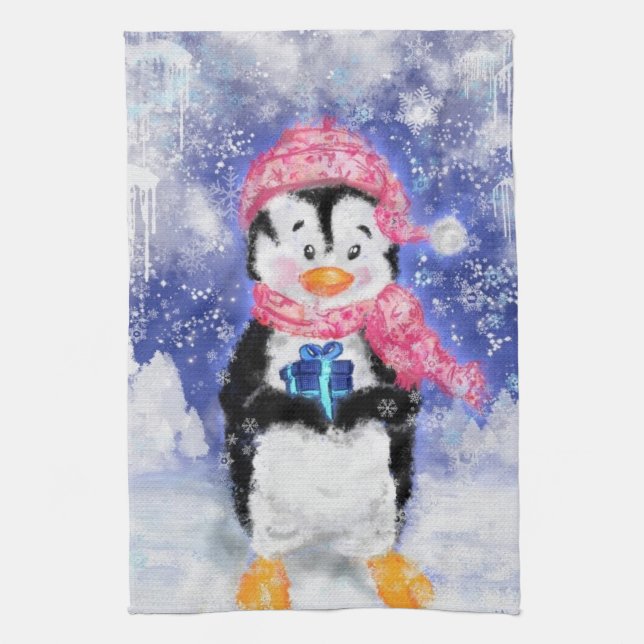 Jul Penguin Kitchen Towel Kökshandduk (Vertikal)