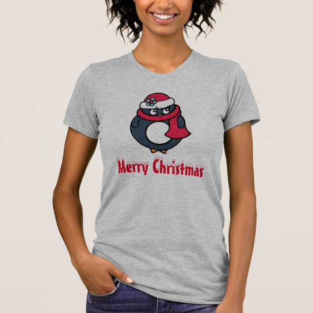 Jul Penguin Nightgown T Shirt (Framsida)