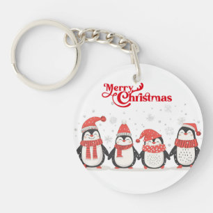Jul Penguin Nyckelring 
