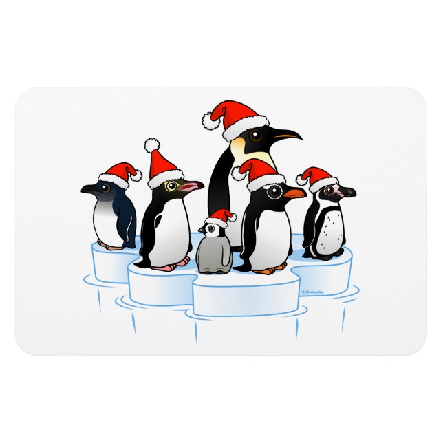 Jul Penguin Party Magnet (Horisontell)