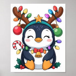 Jul Penguin Renlys Semester Djur K Poster