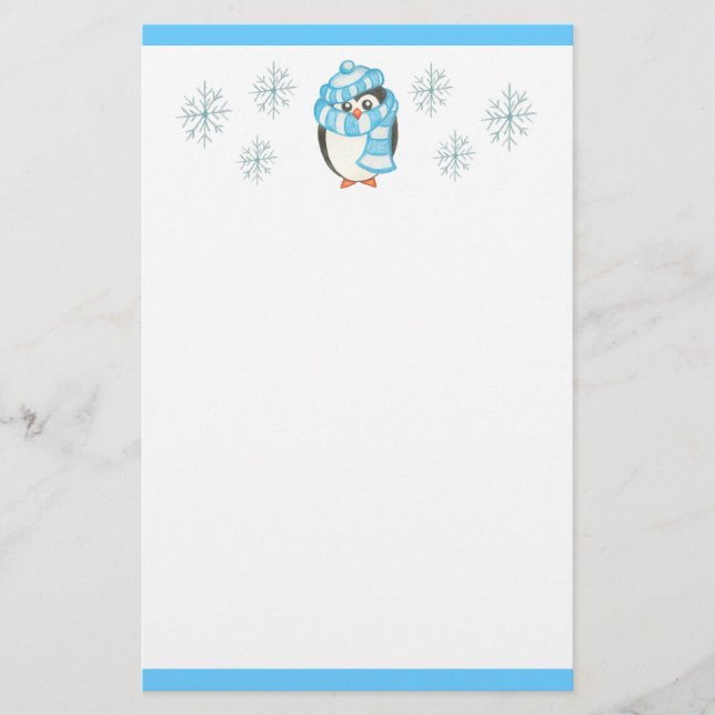 Jul Penguin Stationery Brevpapper (Framsida)