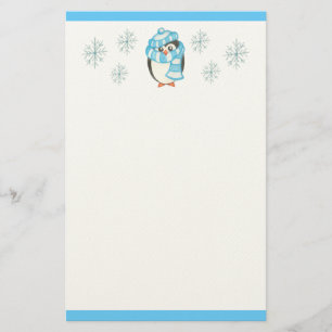 Jul Penguin Stationery Brevpapper