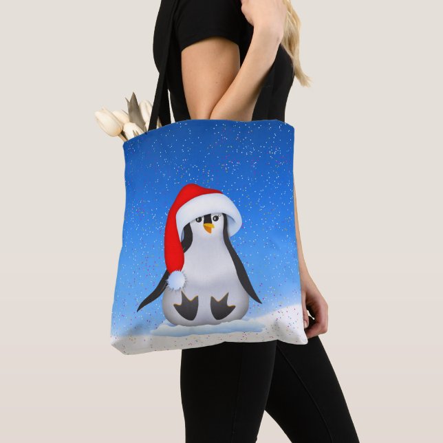 Jul Penguin Tygkasse (Närbild)