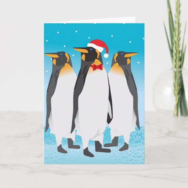 Jul-penguinekort Helgkort (Framsida)