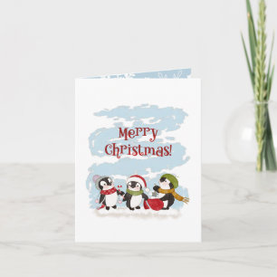 Jul Penguins Hälsning Kort