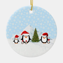 Jul Penguins Ornament