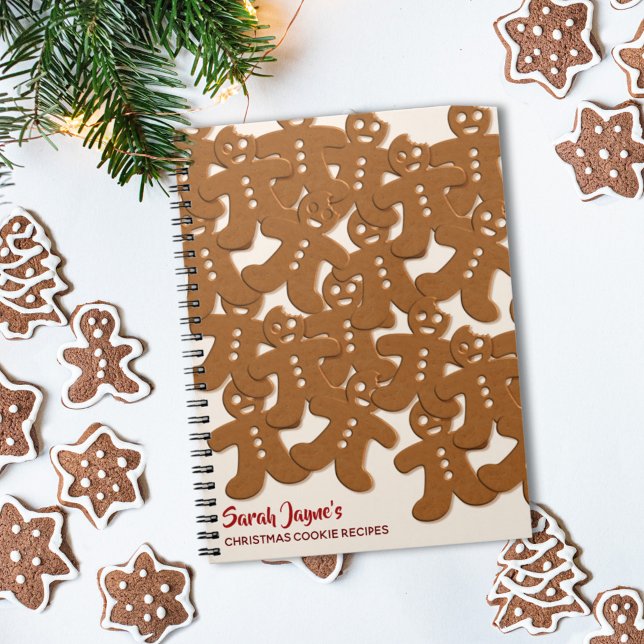 Jul Pepparkaksform Notebook Anteckningsbok (Skapare uppladdad)