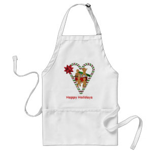 Jul Pepparkaksgubbe Candy cane Helgdag Apron Förkläde