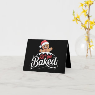 Jul Pepparkaksgubbe Familjen Låt Oss Baka Kort