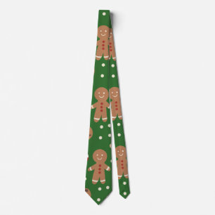 Jul Pepparkaksgubbe Mönster Slips