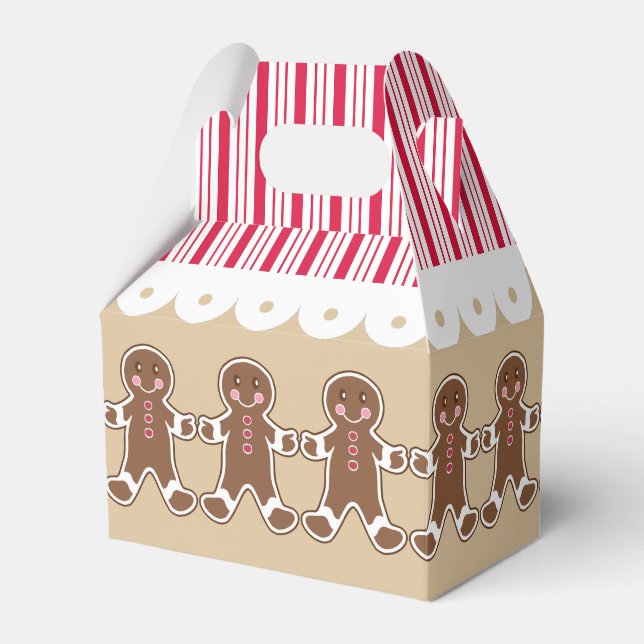 Jul Pepparkakshus Party Godispaket Presentlåda (Framsidan Sidan)