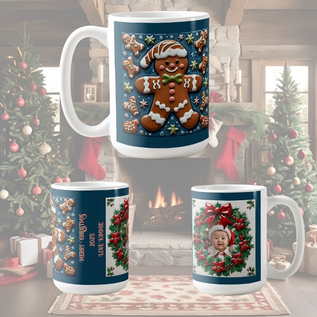 Jul Pepparkaksman Anpassningsbar Kaffemugg (Skapare uppladdad)