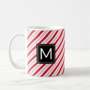 Jul Peppermint Candy cane Red Rand Mugg