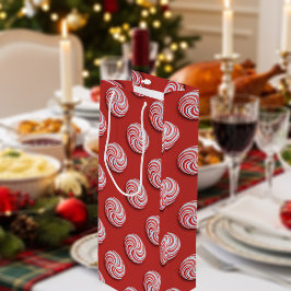 Jul Peppermint Candy Festive Vin Gift Bag