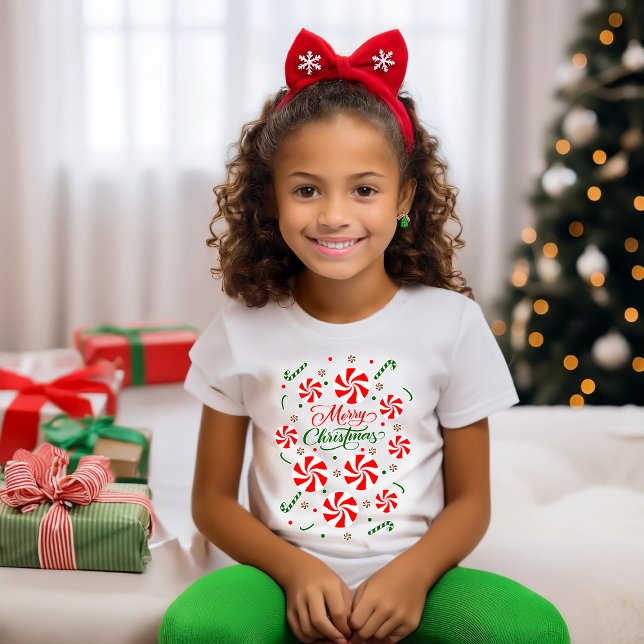Jul Peppermint Candy T Shirt (Skapare uppladdad)