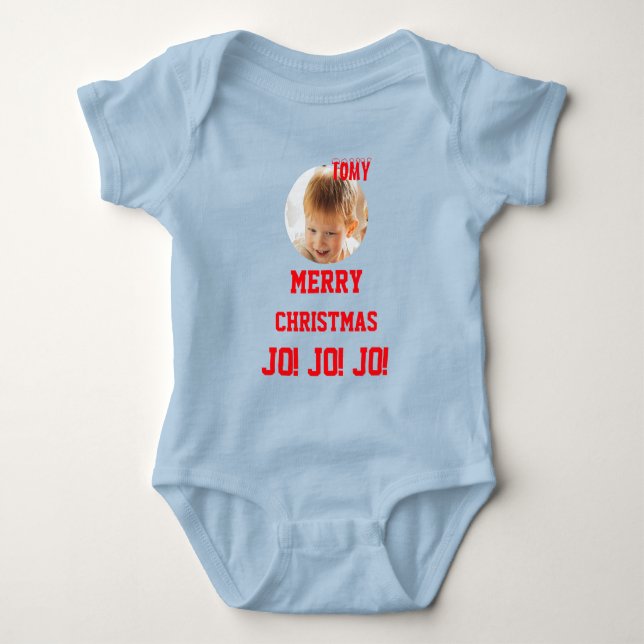 Jul personlig Baby Jersey Bodydräkt färg T Shirt (Framsida)