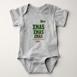 Jul personlig Baby Jersey Bodydräkt färg T Shirt
