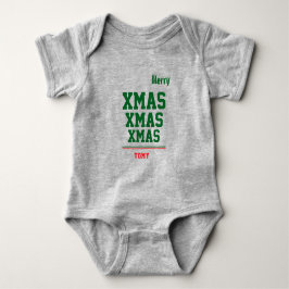 Jul personlig Baby Jersey Bodydräkt färg T Shirt