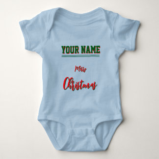 Jul personlig Baby Jersey Bodysuit färg T Shirt