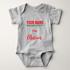 Jul personlig Baby Jersey Bodysuit färg T Shirt