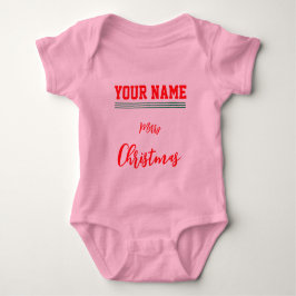 Jul personlig Baby Jersey Bodysuit färg T Shirt