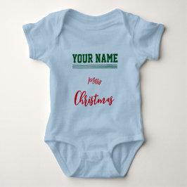 Jul personlig Baby Jersey Bodysuit färg T Shirt