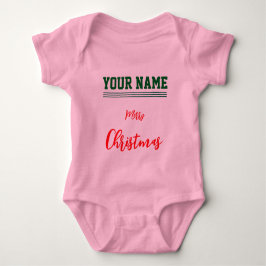 Jul personlig Baby Jersey Bodysuit färg T Shirt