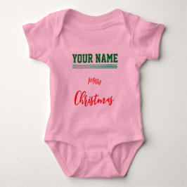 Jul personlig Baby Jersey Bodysuit färg T Shirt