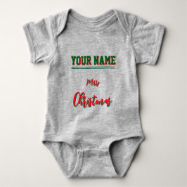 Jul personlig Baby Jersey Bodysuit färg T Shirt