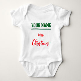 Jul personlig Baby Jersey Bodysuit färg T Shirt
