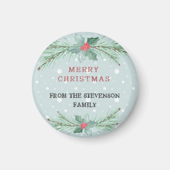Jul, Personlig, Spruce, mistletoe Magnet (Framsidan)