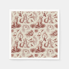 Jul Pet Monogram En Golden Retriever Pappersservett